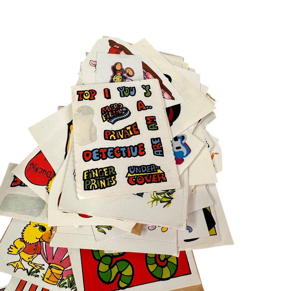 Huge Vintage Sticker Collection - Vintage Holiday Stickers 88 pieces - Picture 12 of 12
